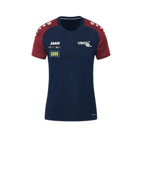 JAKO Performance T-Shirt Damen Dunkelblau Rot F909