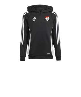 adidas Tiro 24 Hoody Kids Schwarz Weiss