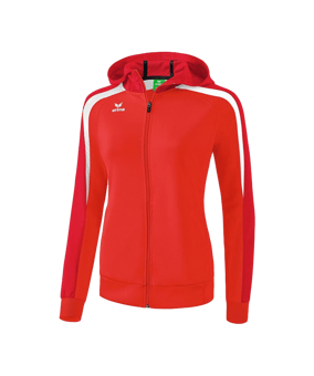 Erima Liga 2.0 Kapuzenjacke Damen Rot Weiss - rot
