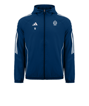 Veste coupe-vent adidas Tiro 24 bleue blanche 
