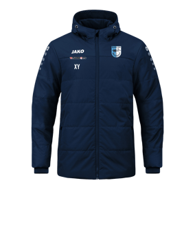 JAKO Team Coach Kapuzenjacke Blau F900