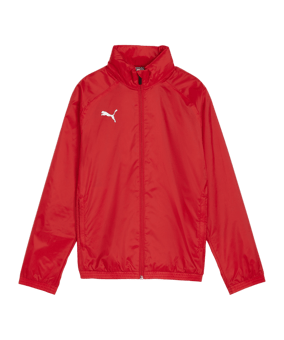 PUMA teamGOAL Allwetterjacke Kids Rot Weiss F01 - rot
