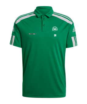 adidas Squadra 21 Poloshirt Grün Weiss