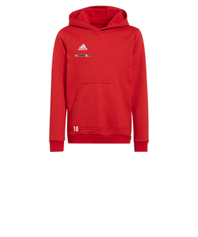 adidas Entrada 22 Hoody Kids Rot