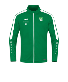 JAKO Power Polyesterjacke Grün Weiss F200