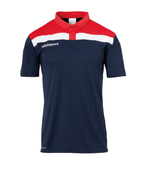uhlsport Offense 23 Poloshirt Blau Rot F10 - blau