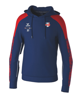 Erima Evo Star Hoody Kids Blau Fnewnavyrot