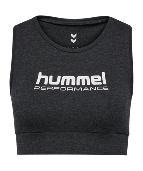 Hummel Pulse Logo Light Support Sport-BH Damen Schwarz F2508 - schwarz