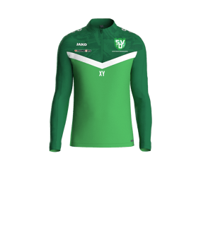 JAKO Iconic HalfZip Sweatshirt Kids Grün F222