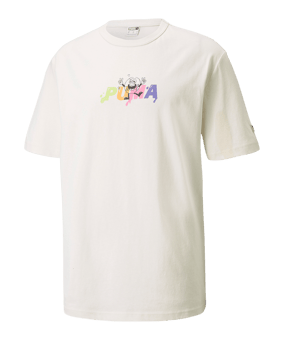 PUMA Downtown Graphic T-Shirt Beige F088 - beige