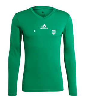 adidas Team Base Top langarm Dunkelgrün