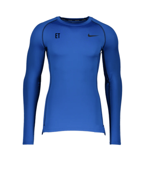 Nike Pro Longsleeve Blau Schwarz F480