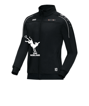 JAKO Classico Polyesterjacke Schwarz Weiss F08
