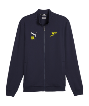 PUMA teamGOAL Casual Trainingsjacke Blau Weiss F06