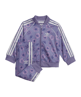 adidas Originals Floral Sweat Suit Set Purple - lila