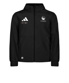 adidas Entrada 26 Regenjacke Schwarz