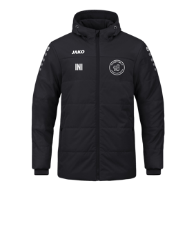 JAKO Team Coach Kapuzenjacke Schwarz F800