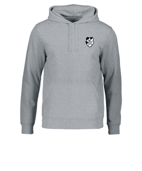 Merch Drummer 2.0 Hoody Heather Grey | #justlogo4c (+Rückendruck)