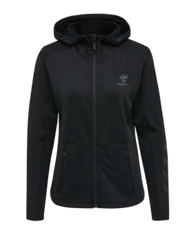 Hummel Selby Zip Hoody Damen Schwarz F2001 - schwarz