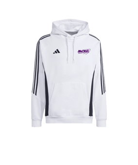 Sweat à capuche adidas Tiro 24 blanc noir 