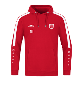 JAKO Power Hoody Rot Weiss F100