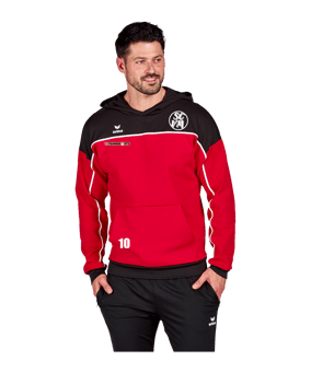 Erima Change by Hoody Rot Schwarz 