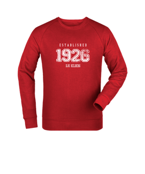 Merch Roller Sweatshirt Red | #established + neckprint