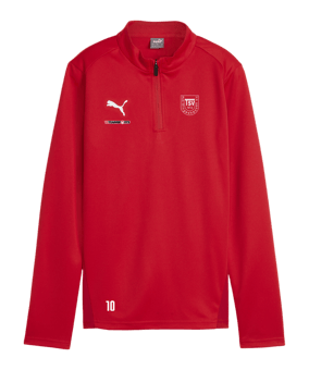 PUMA teamGOAL Training 1/4 Zip Sweatshirt Damen  Rot F01