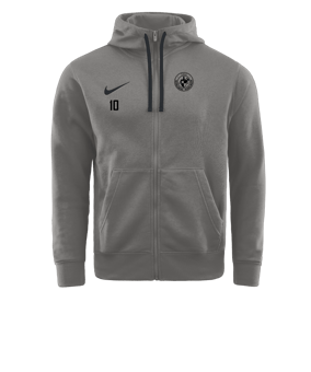 Nike Park 20 Fleece Kapuzenjacke Grau Schwarz F063