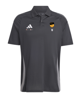 adidas Tiro 24 Comp Poloshirt Schwarz Grau