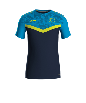 JAKO Iconic T-Shirt Blau Gelb F914