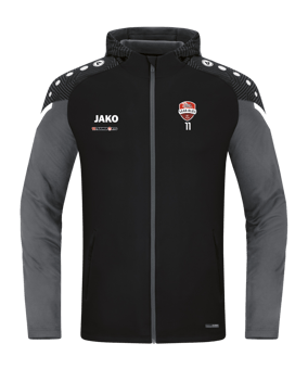 JAKO Performance Kapuzenjacke Kids Schwarz F804