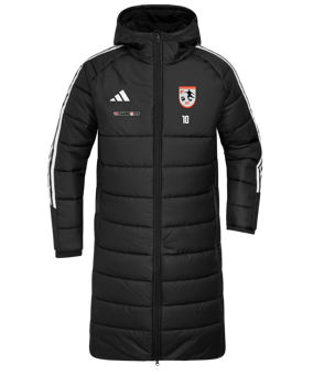 adidas Tiro 24 Long Coachjacke Schwarz Weiss