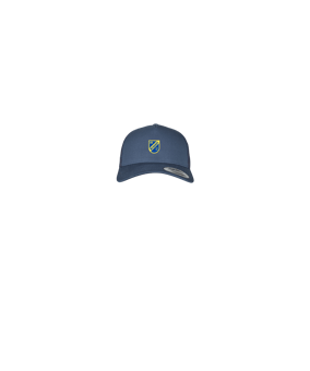 Merch 5 Panel Retro Trucker Cap Navy