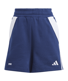 adidas Tiro 24 Short Damen Blau Weiss