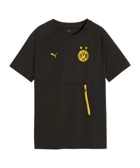 PUMA Borussia Dortmund PUMATECH Pocket T-shirt Kinderen Zwart K07 - zwart