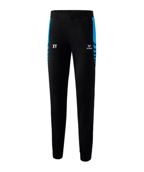 Erima Six Wings Worker Hose Damen Schwarz Hellblau