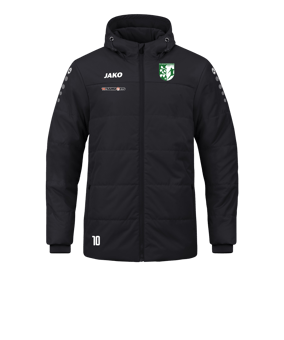 JAKO Team Coach Kapuzenjacke Schwarz F800