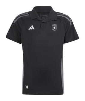 adidas Tiro 24 Competition Poloshirt Kids Schwarz Grau