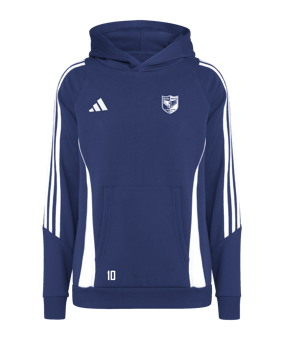 adidas Tiro 24 Hoody Kids Blau Weiss