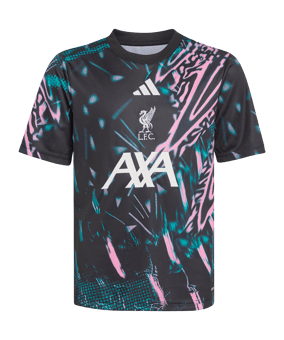 adidas FC Liverpool Prematch T-Shirt 2025/2026 Kids Schwarz - schwarz