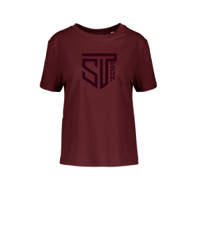 Merch Muser T-Shirt Women Burgundy | #toneintone