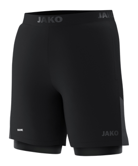 JAKO Power 2in1 Short Schwarz F800