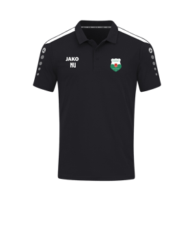 JAKO Power Poloshirt Schwarz Weiss F800