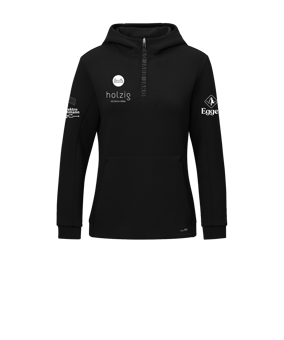 JAKO Pro Casual Hoody Damen Schwarz F800
