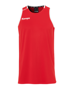 Kempa Player Tank Top Rot Weiss F03 - rot