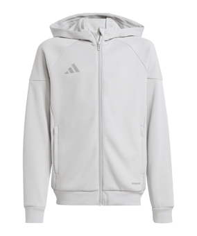 adidas Tiro 25 Travel Kapuzenjacke Kids Grau - grau
