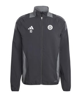 adidas Tiro 24 Competition Präsentationsjacke Schwarz Grau