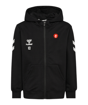 Hummel Go 2.0 Chevron Kapuzenjacke Kids Schwarz F2001