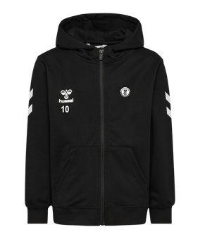 Hummel Go 2.0 Chevron Kapuzenjacke Kids Schwarz F2001